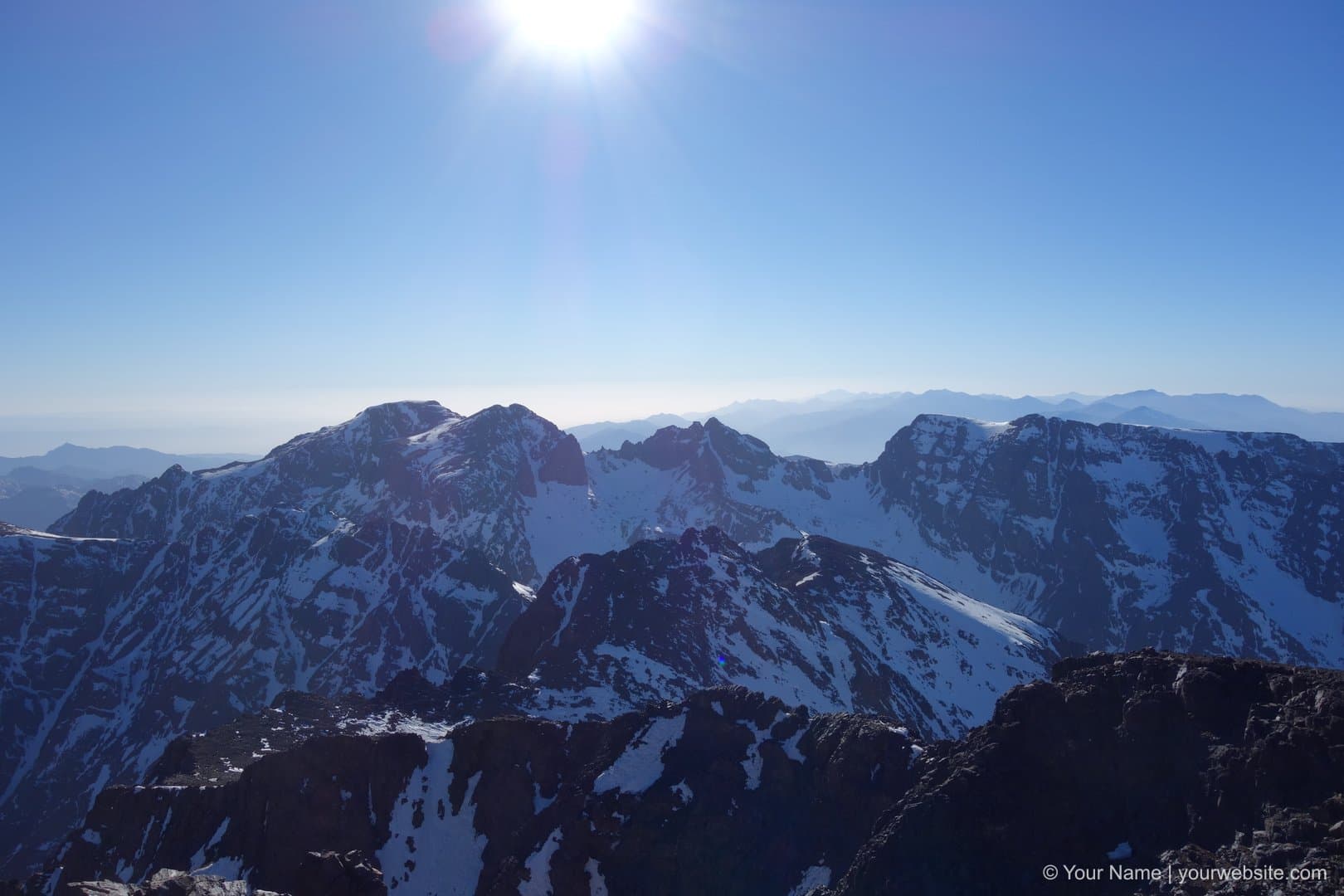 Sun At Jebel Toubkal
