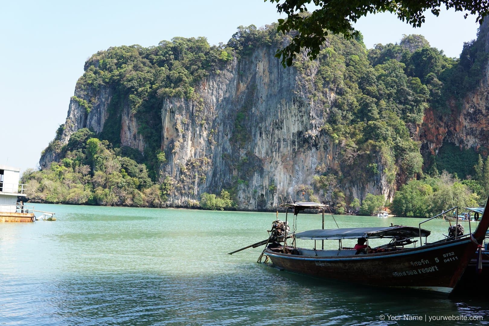 Traditional longtail boat